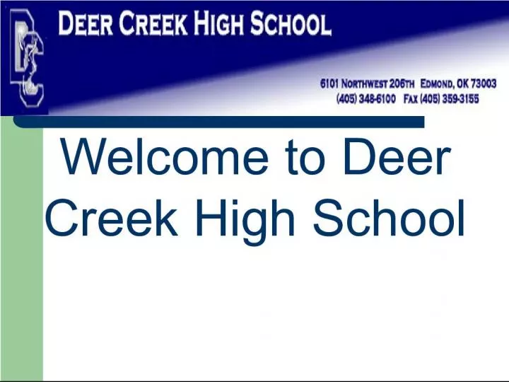DeerCreek High School Administration and Counselors