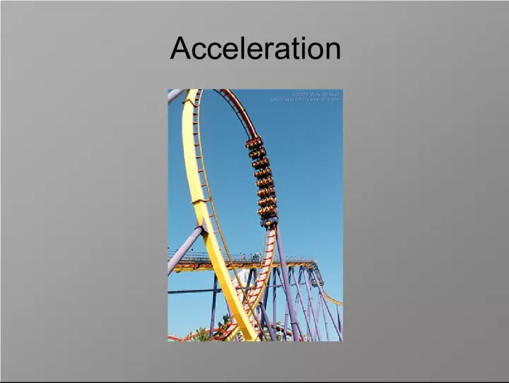 Understanding Acceleration and Velocity