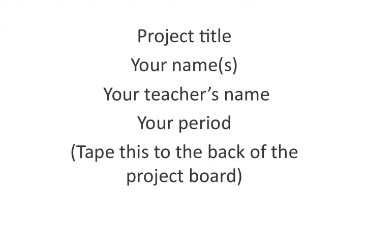 Project  titleYour  name s    Your  teacher   s  name Yo