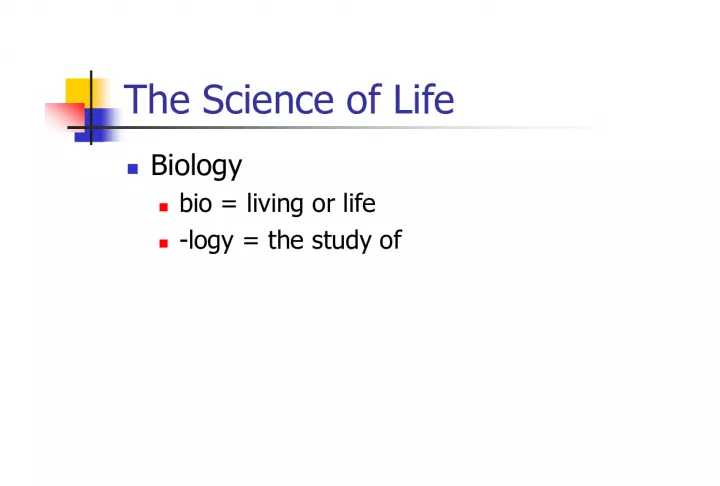 The Science of Life: Biology and the Characteristics of Living Things