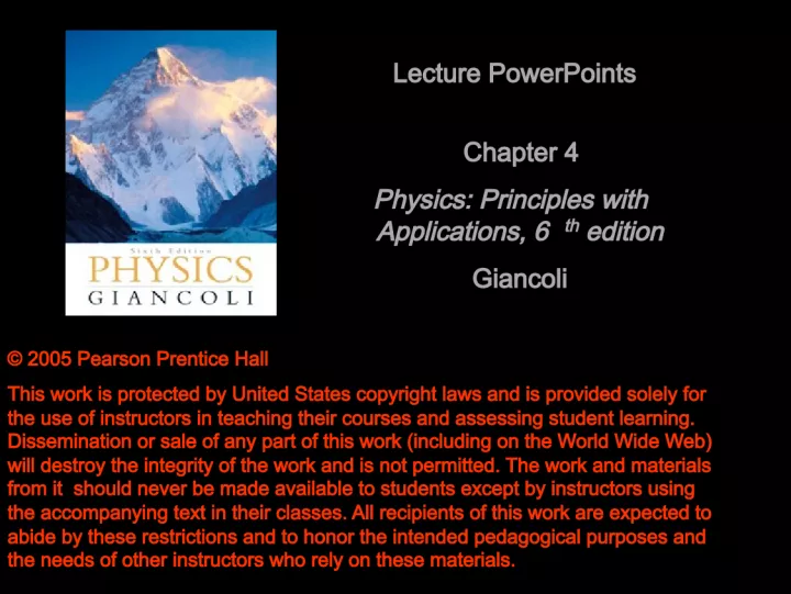 Copyright Protection for Pearson Prentice Hall Work