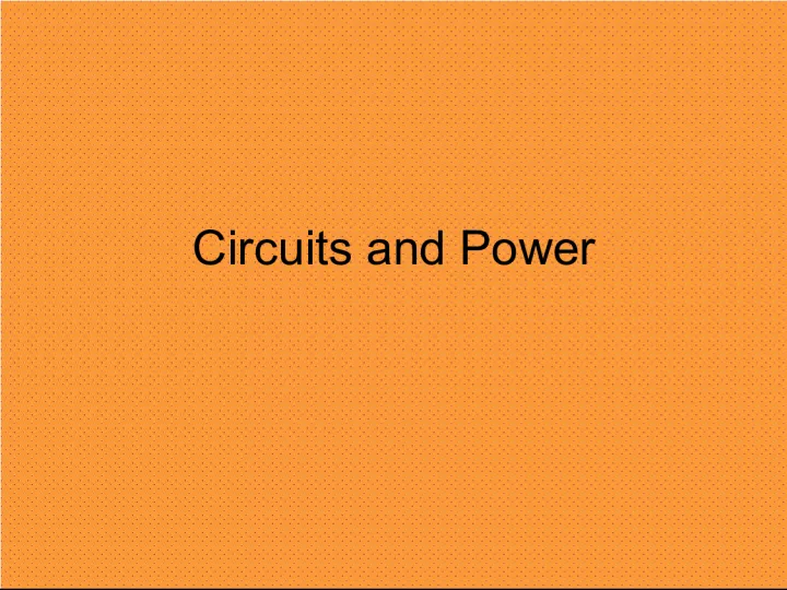 Understanding Circuit Resistance and Power Series Circuits