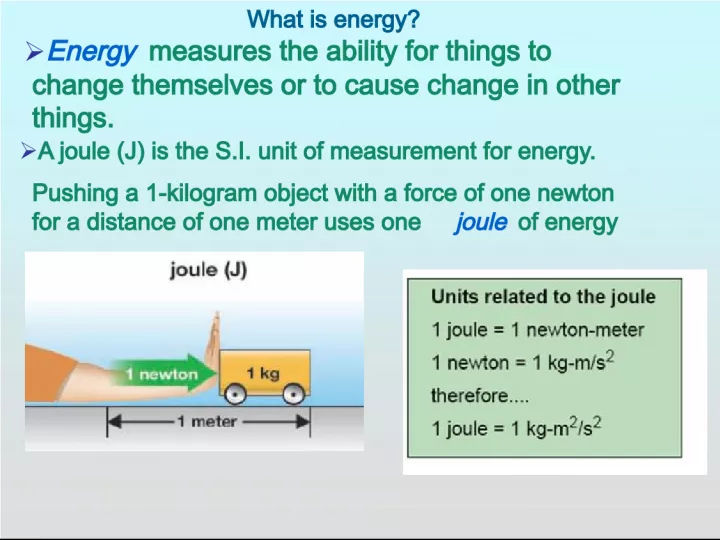 Understanding Energy and Kinetic Energy