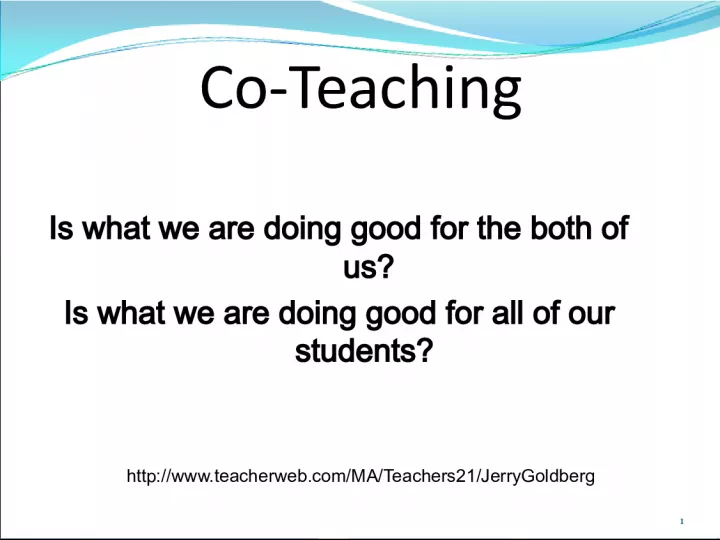Co TeachingIs  what  we  are  doing  good  for  the  bot