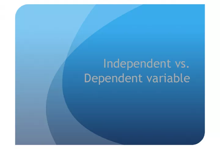 Understanding Independent and Dependent Variables in Scientific Experiments