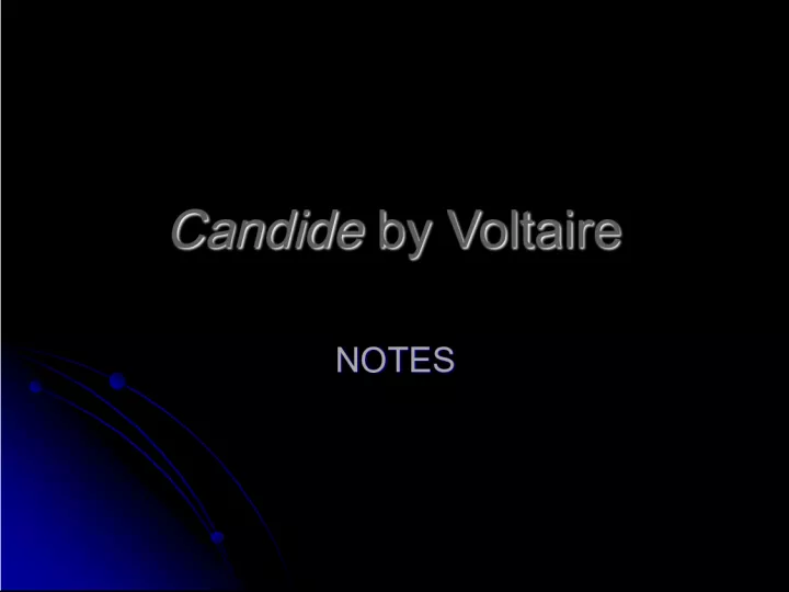 Candide by Voltaire - An Exploration of the Enlightenment and Religious Reform