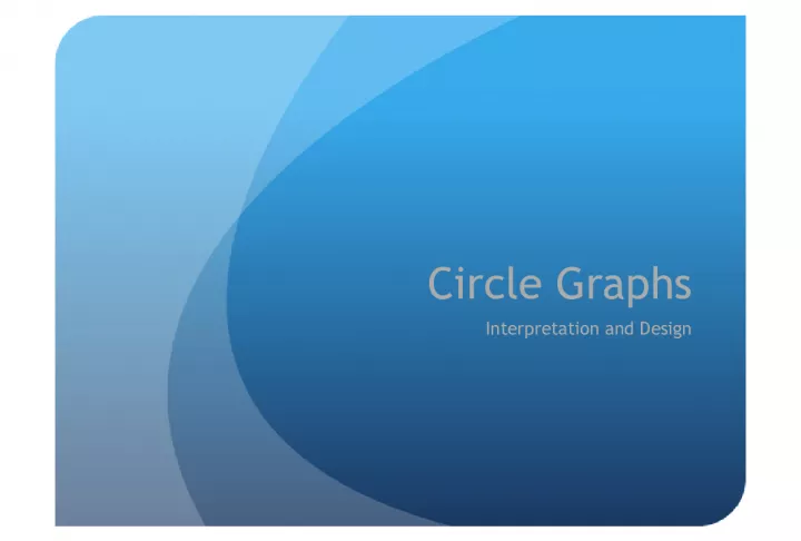 Circle Graphs Interpretation and Design in the News