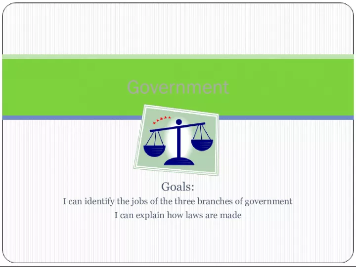 Understanding Our Government: Exploring the Three Branches and How Laws are Made