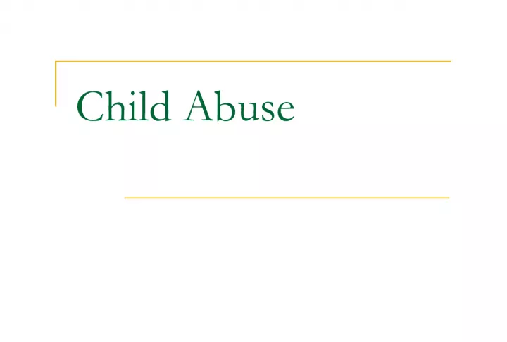 Understanding Child Abuse Definitions in Canada