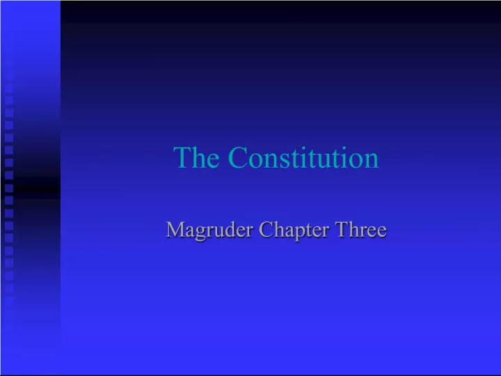 The Six Basic Principles of the Constitution