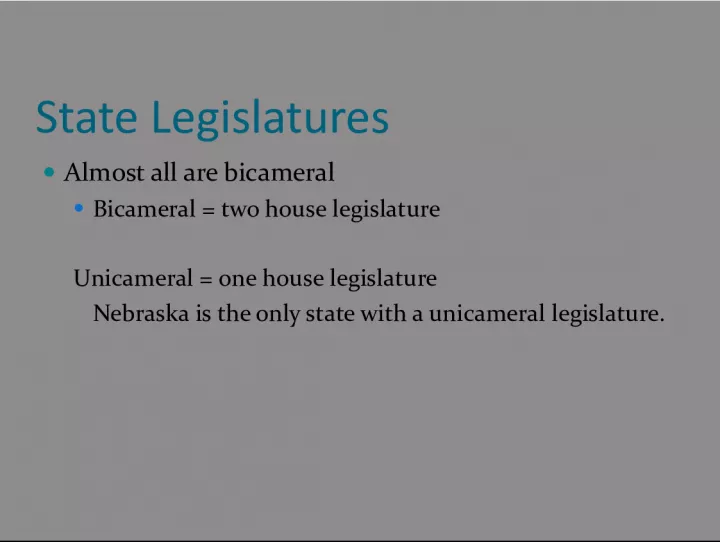 An Overview of State Legislatures, Election Districts, and Representation