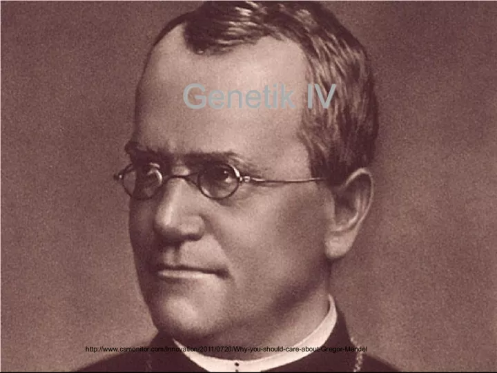 Why You Should Care About Gregor Mendel's Genetics IV: Mendel's Conclusions
