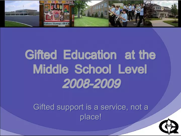 Gifted Education at the Middle School Level: A Focus on Special Education