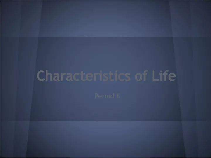 Characteristics of Life: Organized and Cells Vocabulary