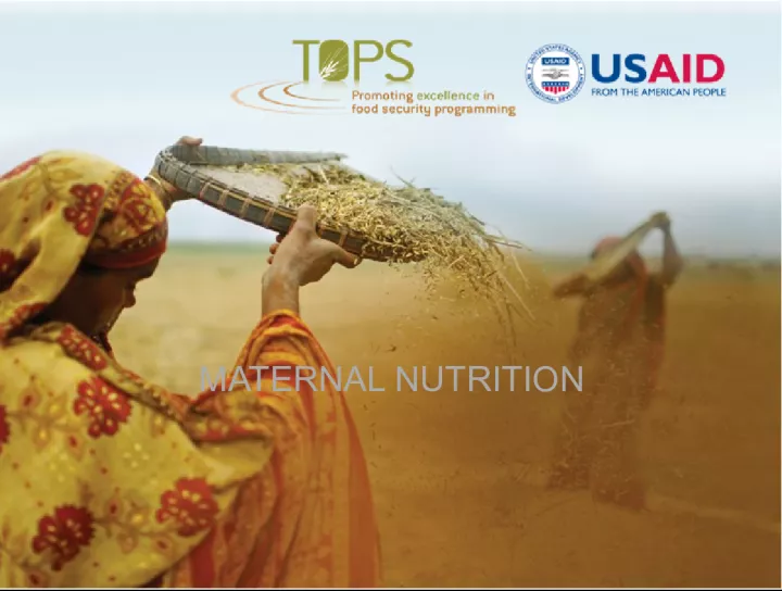 Maternal Nutrition: Understanding Its Importance