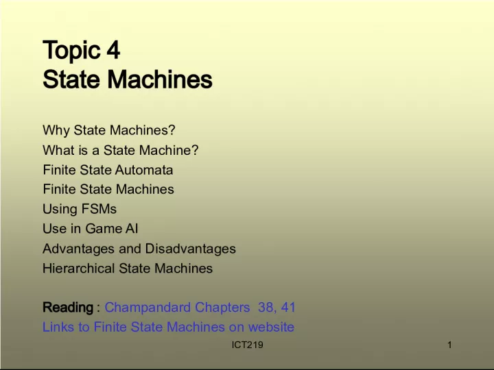Understanding State Machines and Their Role in Game AI