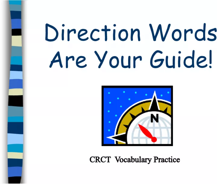 Understanding Direction Words in CRCT Vocabulary Practice