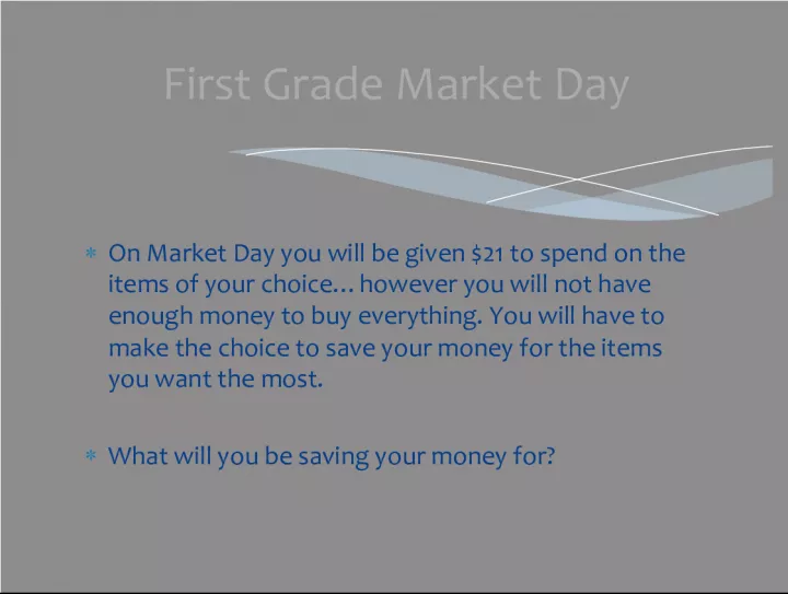 Market Day Dilemma