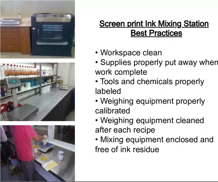 Best and Bad Practices of Screen Print Ink Mixing Station