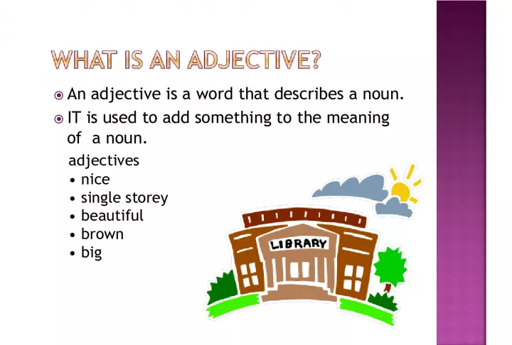 Understanding Adjectives