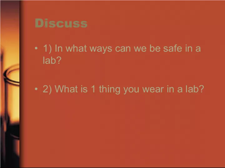 Lab Safety Tips and Checklist