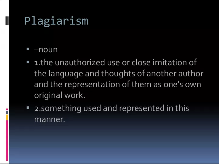 Understanding Plagiarism and Kidnapping