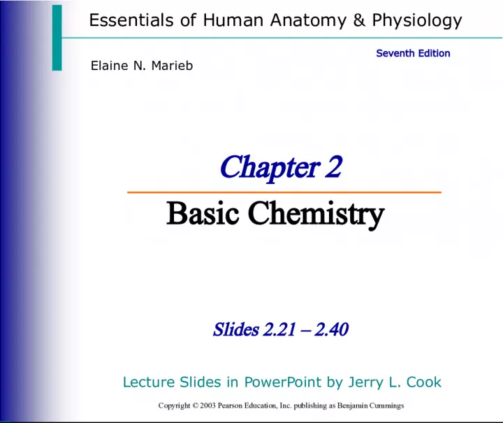 Introduction to Basic Chemistry and Biochemistry