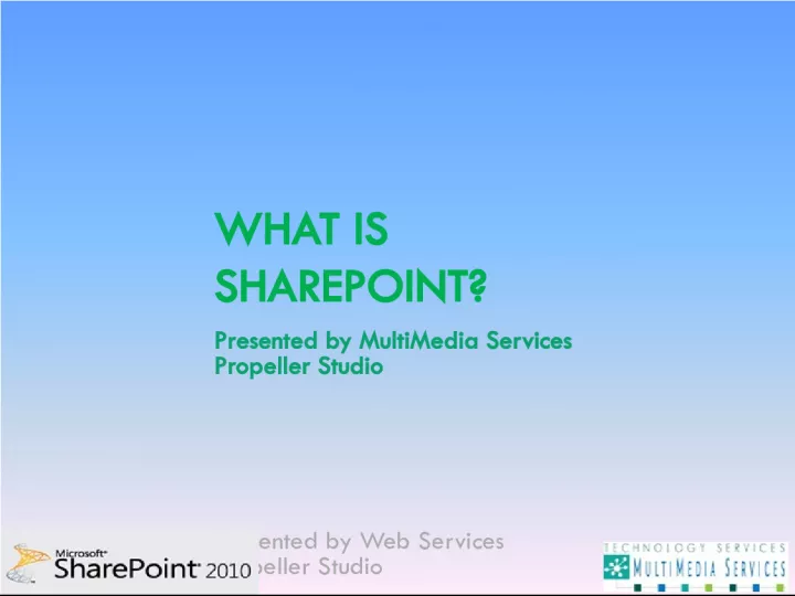Understanding SharePoint as a Platform