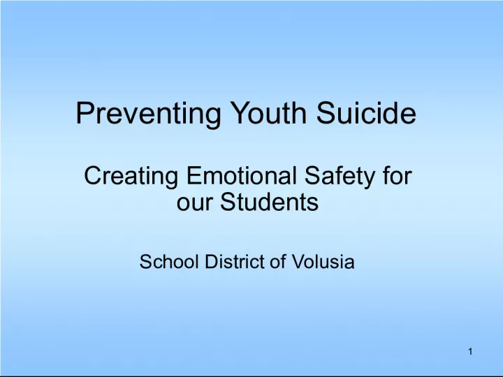 Preventing Youth Suicide: Understanding Warning Signs and Protective Factors