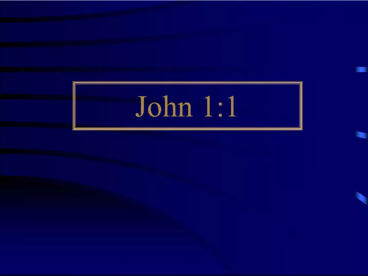 John's Support of the Relationship between Jehovah and his Children