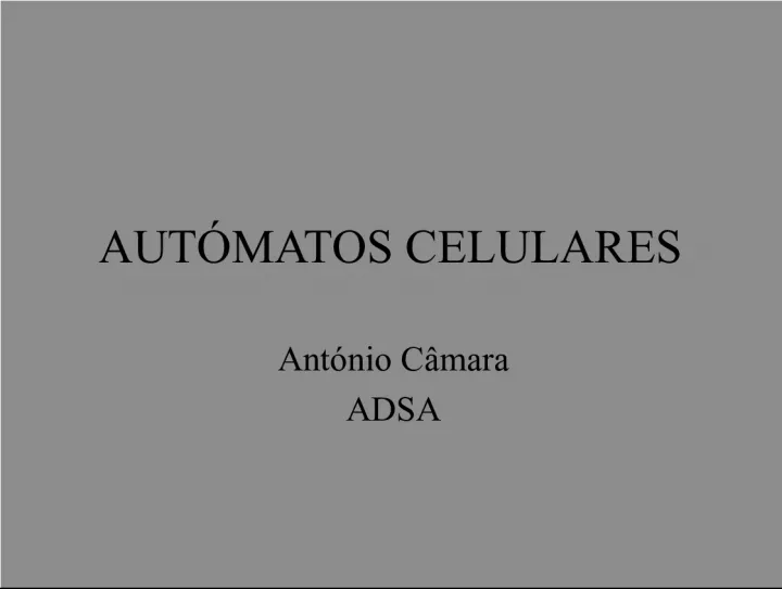 Automatos Celulares and Equações Diferenciais