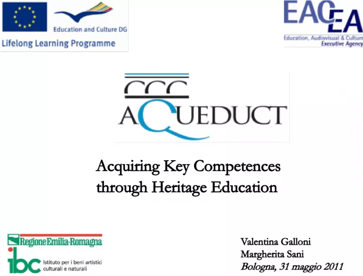 Acquiring Key Competences through Heritage Education