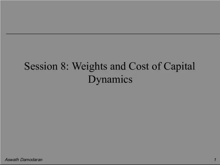 Weighting and Cost of Capital Calculation