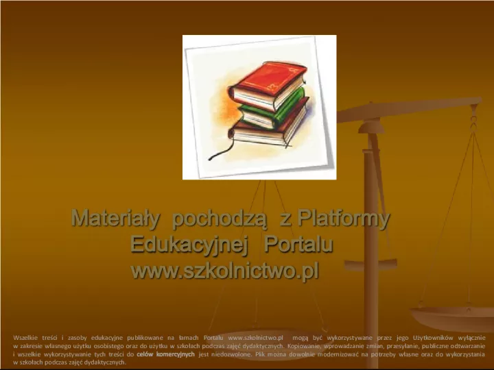 Materials from Educational Platform of School Portal