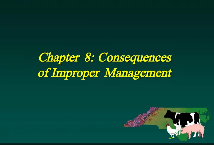 Consequences of Improper Management and Regulatory Issues in Discharging Animal Waste