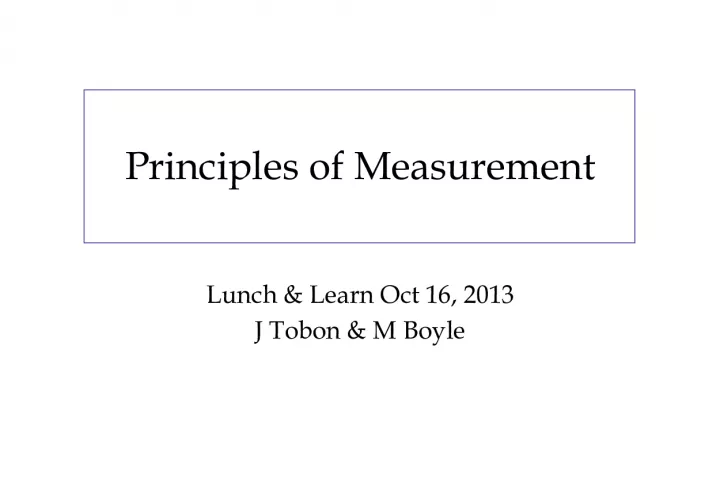 Principles of Measurement: Understanding the Process and Examples