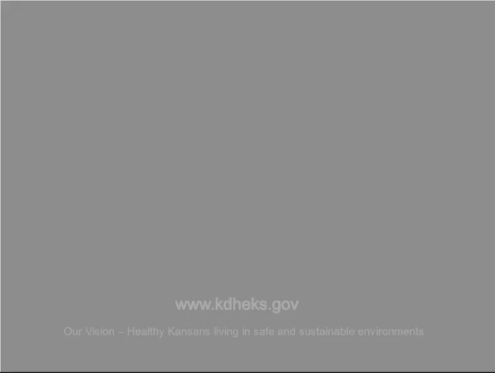 KDHE Health Occupations Credentialing for Healthy Kansans