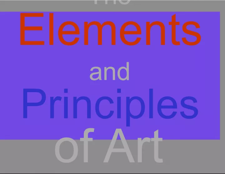 Exploring the Foundations of Art: Elements, Principles and Techniques