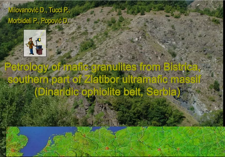Petrology of mafic granulites from Bistrica, Zlatibor ultramafic massif, Serbia