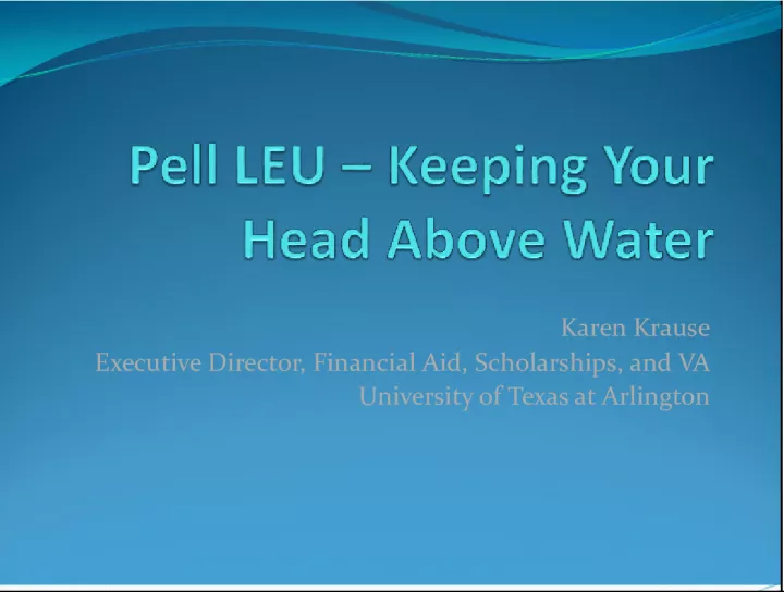 Understanding LEU for Pell Grants and BEOG
