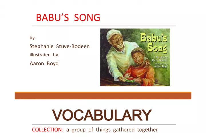 Babu's Song Book Review
