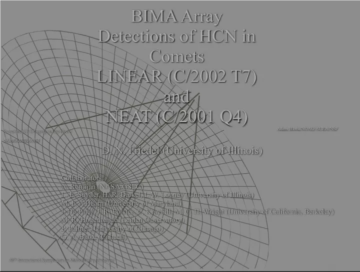 BIMA Array Detections of HCN in Comets