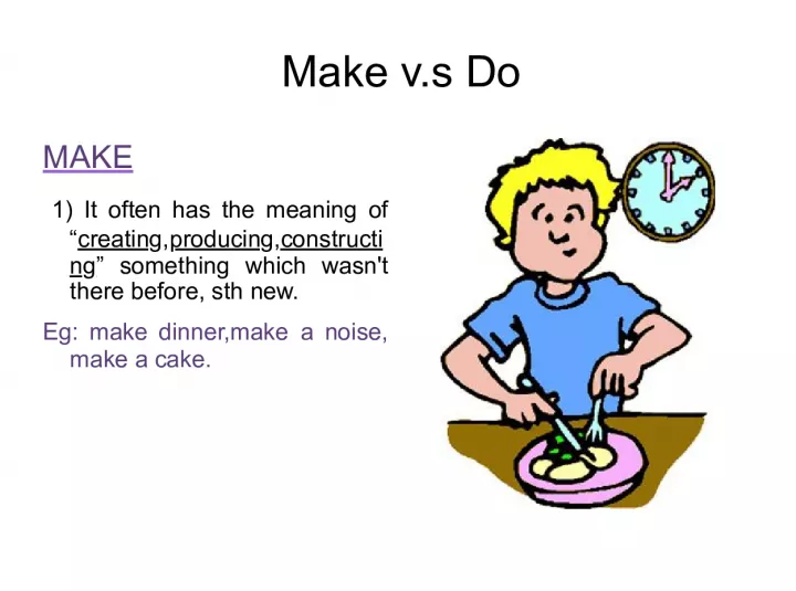 Make vs Do: Understanding the Difference