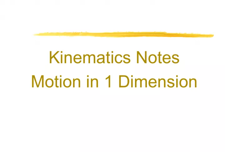 Understanding Kinematics: Motion, Speed, Velocity, and Acceleration