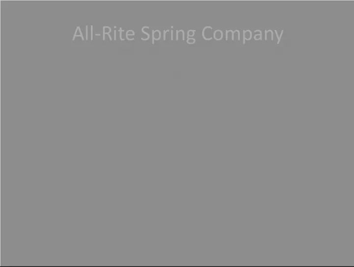 All Rite Spring Company: A Global Provider of Quality Springs