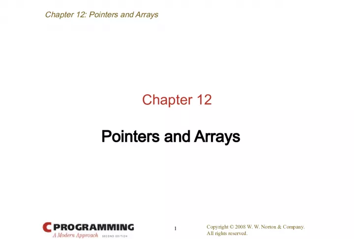 Understanding Pointers and Arrays in C Programming