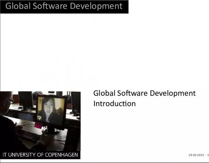Global Software Development: Collaboration and Project Planning