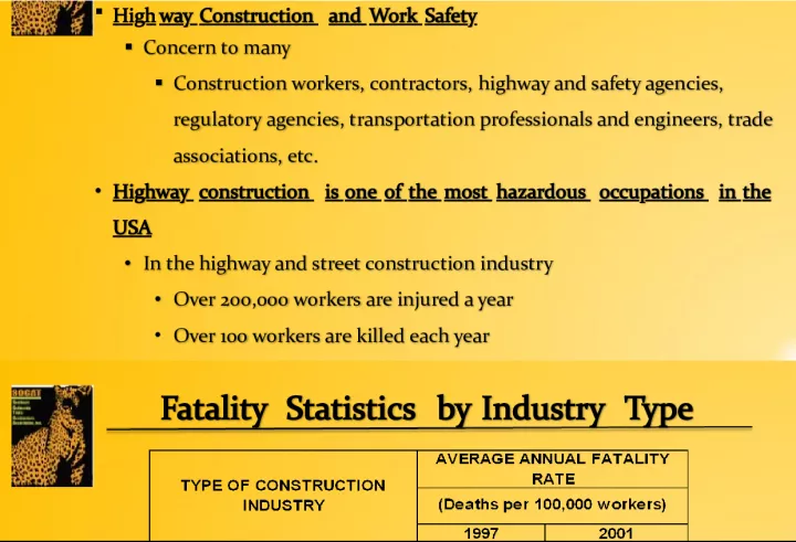 Road Construction and Work Safety: A Concern for All