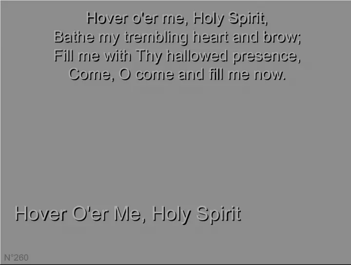 Holy Spirit, Fill Me Now