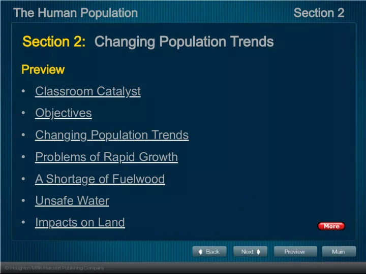 Changing Trends in Human Populations: Challenges and Strategies
